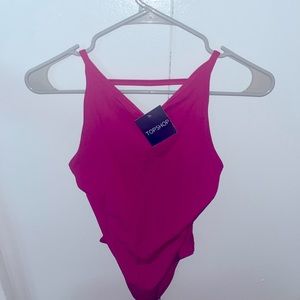 Top Shop bodysuit, brand new, bright dark pink